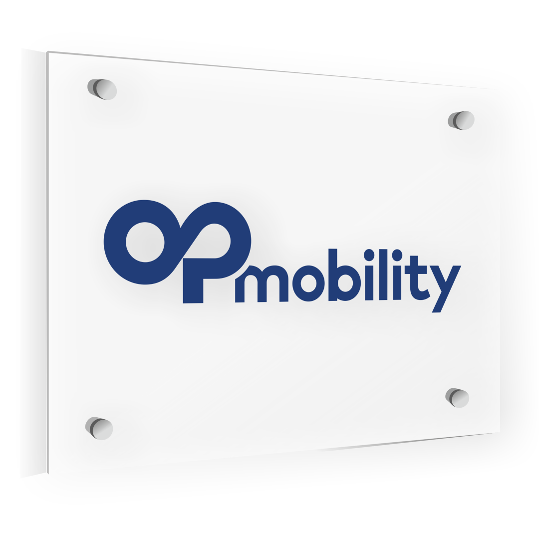 OPmobility Acrylglasschild